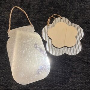 2 Galvanized Wall Decor